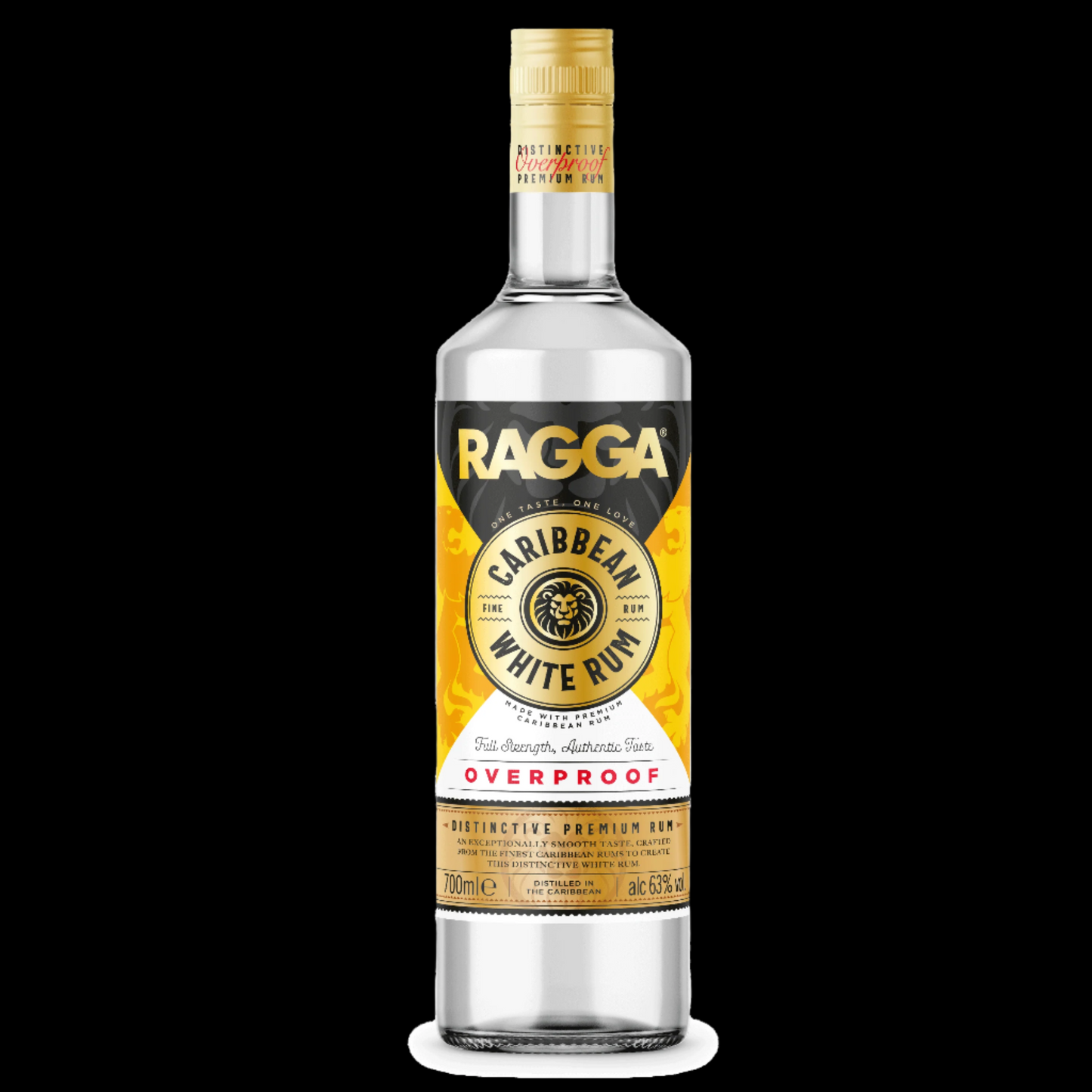 RAGGA Overproof White Rum 70cl 63% Abv