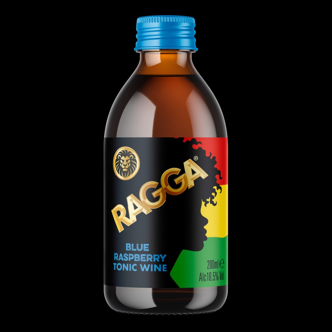 Ragga Blue Raspberry Tonic Wine 200ml 16.5% ABV