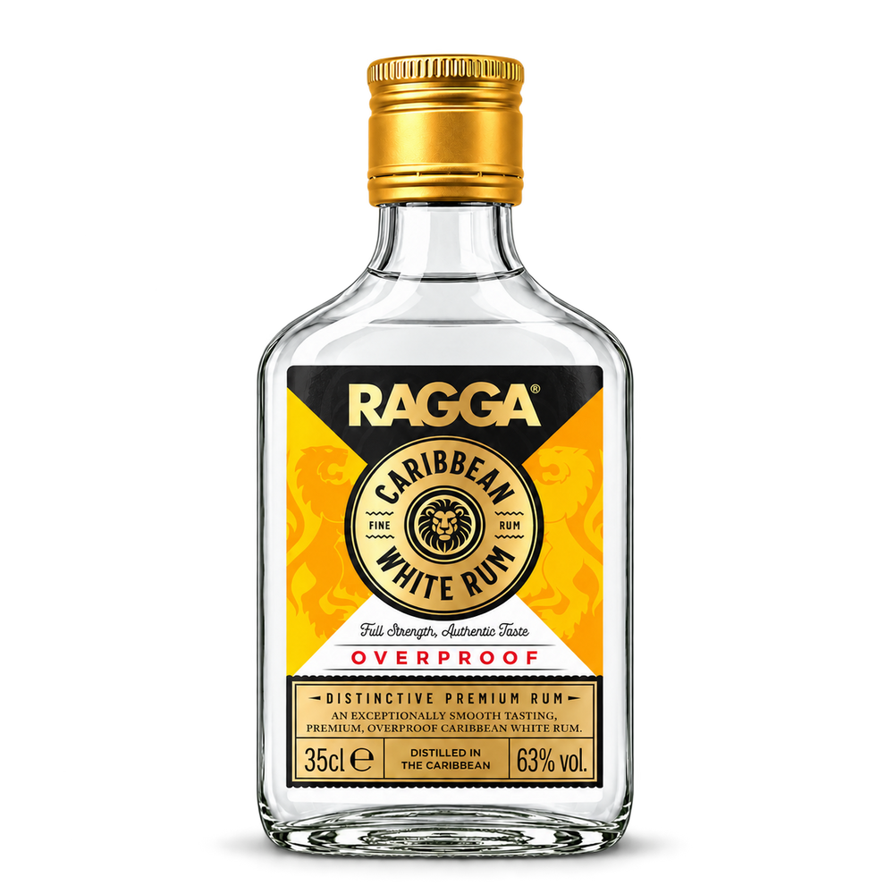 RAGGA Overproof White Rum 63% ABV