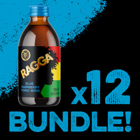 Ragga Tonic Blue Raspberry 12 x 200ml 16.5% Abv