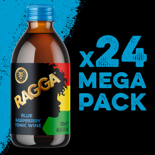 Ragga Tonic Blue Raspberry 24 x 200ml 16.5% Abv