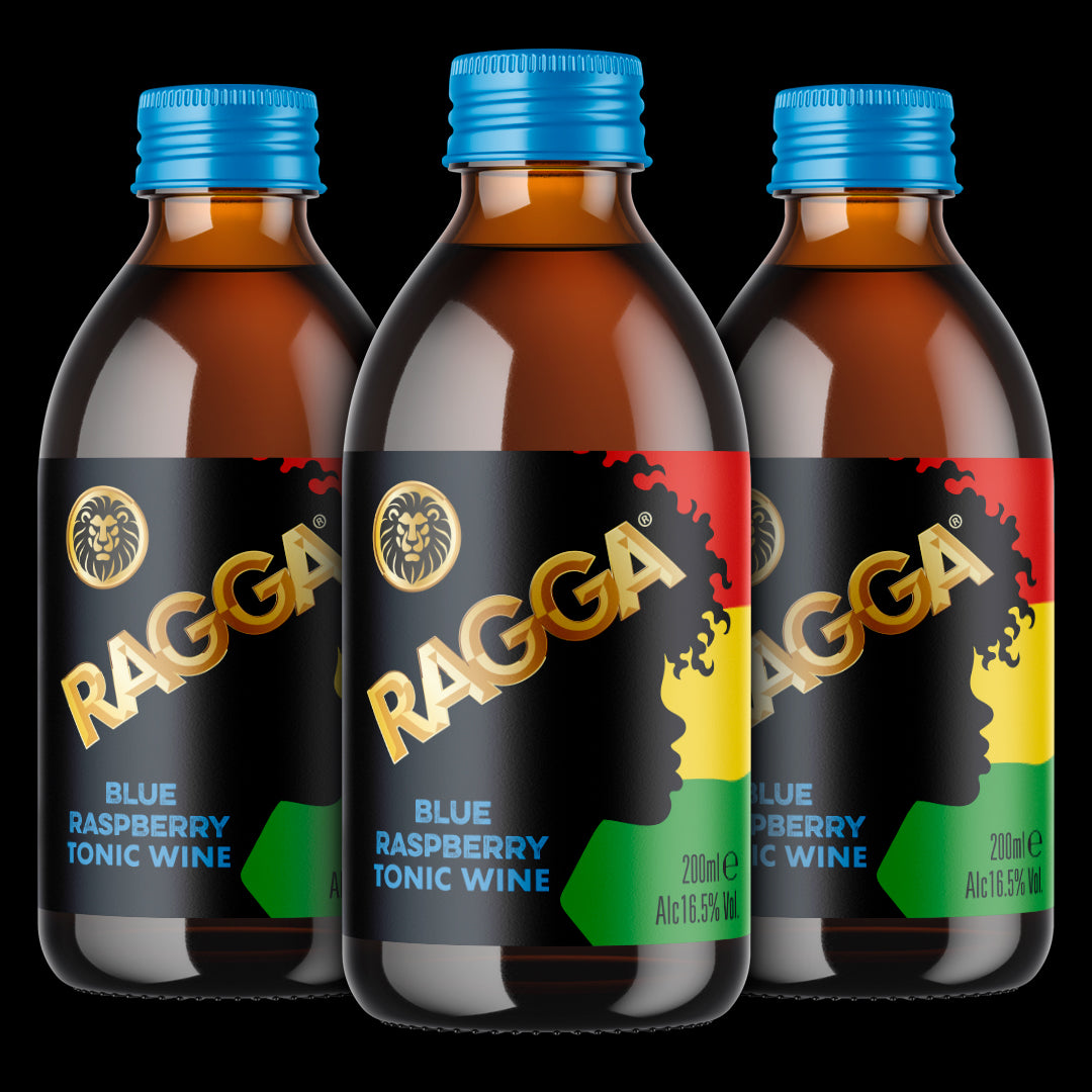 Ragga Tonic Blue Raspberry 3 x 200ml 16.5% Abv